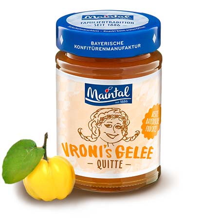 Quitten-Gelee extra - Früchte aus Bayern Maintal Quitten-Gelee extra.