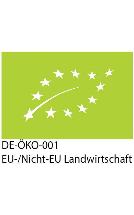 Annes Feinste Bio Schwarzes Johannisbeer-Gelee extra EU-Bio-Siegel, Kontrollstelle DE-ÖKo-001 und dem Textzusatz Eu-/Nicht-EU-Landwirtschaft